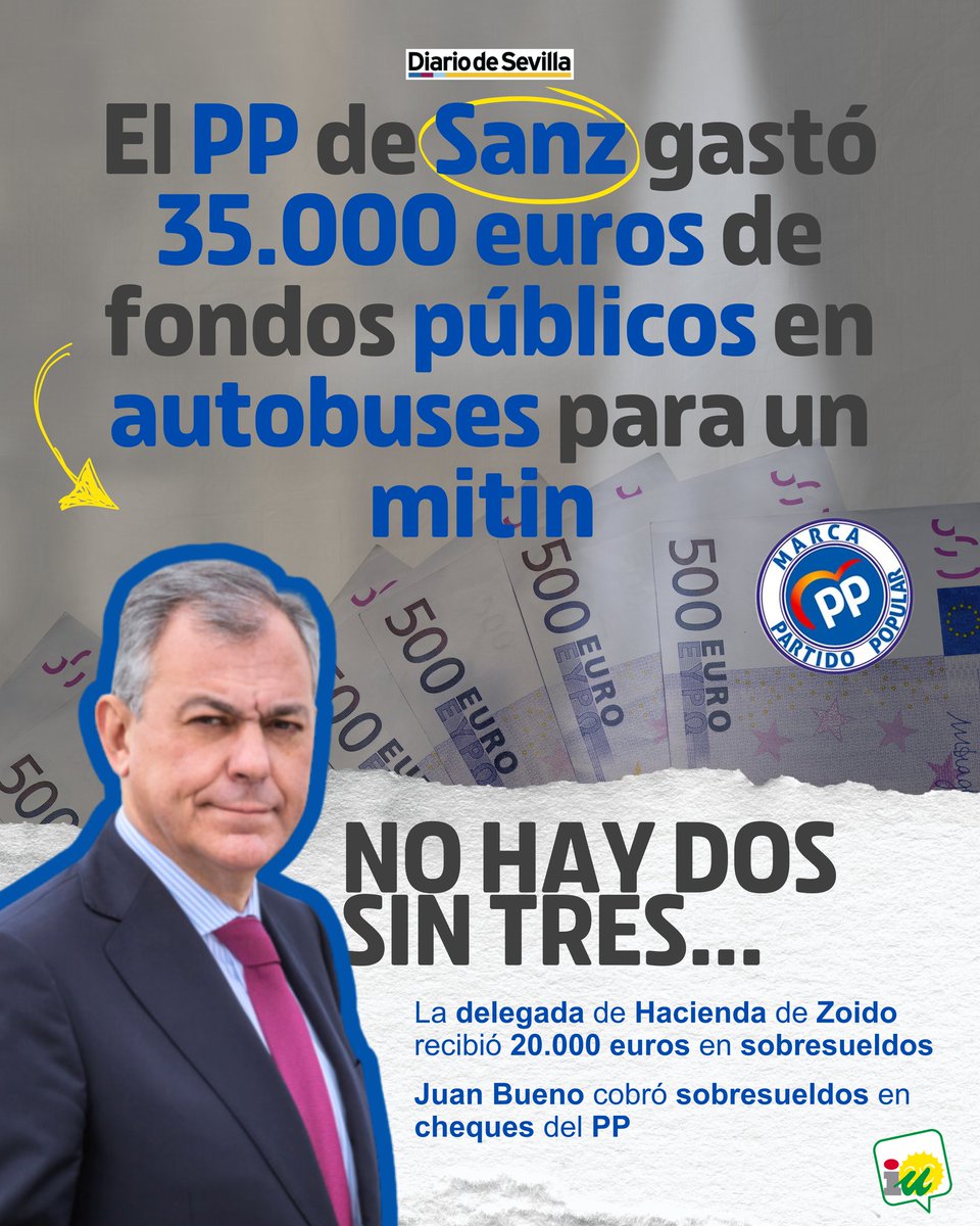 Ismael Sánchez (IU) denuncia la tercera entrega en pocos días de otro escándalo del PP vinculado a “irregularidades económicas”

🔻iusevillaciudad.org/ismael-sanchez…

📰diariodesevilla.es/sevilla/iu-san…

📰europapress.es/andalucia/sevi…