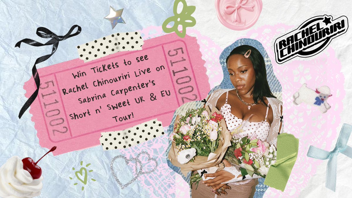 Parlophone Records (@parlophone) on Twitter photo 🚨GIVEAWAY ALERT! 🚨
Dreaming of seeing <a href="/rachelchinourir/">Rachel Chinouriri</a> live as she supports the incredible Sabrina Carpenter on her Short 'n' Sweet UK & European tour? 🌟Well, here’s your chance!
Rachel is giving away a pair of tickets to a city of your choice - so you and a friend can sing 🚨GIVEAWAY ALERT! 🚨
Dreaming of seeing <a href="/rachelchinourir/">Rachel Chinouriri</a> live as she supports the incredible Sabrina Carpenter on her Short 'n' Sweet UK & European tour? 🌟Well, here’s your chance!
Rachel is giving away a pair of tickets to a city of your choice - so you and a friend can sing
