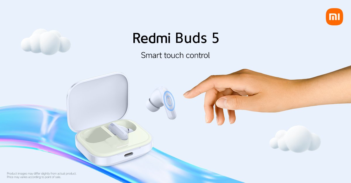 Control your sound with just a tap! stay connected and in tune wherever you go with the Redmi Buds 5 🎶🎧

#Music #Earbuds
