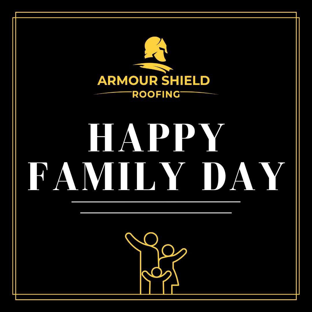 armourshieldinc's tweet photo. Happy Family Day from all of us at Armour Shield Roofing! We're wishing you a wonderful day filled with love, laughter, and quality time with your loved ones. Stay warm and enjoy the day! 

#FamilyDay https://t.co/d9C28qCnXk