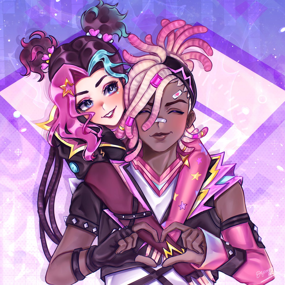 DYAMONDARTS's tweet image. Lovestruck Jinx and Ekko fan art
I hope you like it!
#lovestruckjinx #lovestruckekko #jinx #ekko #WildRift #ArtofLegends