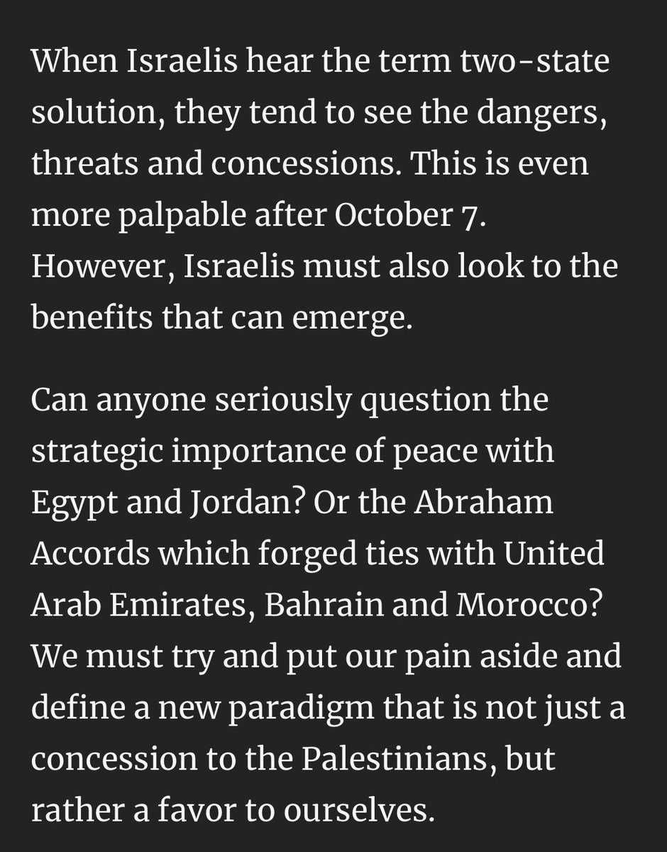 La véritable victoire pour Israël serait d'obtenir la paix par la création d'un État palestinien à ses côtés. La solution à deux États n'est pas une récompense pour le Hamas, qui y est viscéralement opposé. Et la paix serait une victoire, pas une concession faite à l'ennemi.