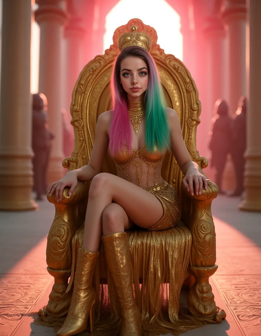 nema_cio's tweet photo. 👑🩷
In Pinkville, where time is a flux and power is a mirage, I was crowned for a day that stretched into a decade. The throne, gilded in liquid gold, felt cool beneath my fingers, yet the weight of authority burned hotter than any sun. The city spun around me in hues of neon pink and electric green, each sunrise unraveling in recursive loops, each sunset folding into the next like an optical illusion.
They called me the Monarch of Moments, a sovereign whose rule was measured not in decrees but in perceptions. My word could bend the skyline, my silence could summon revolutions. I played the role—at first with curiosity, then with precision, then with weariness. The crown was no heavier on the tenth year than it was on the first, but I had grown smaller beneath it.
Decisions became echoes before I even made them. Each law I forged dissolved into myth, reshaping itself before it could be followed. Love and betrayal arrived in equal measure, neither lasting long enough to become legend. The citizens were poets of power, sculptors of shifting allegiances. Even my own face, mirrored in the palace corridors, began to blur—a doll-like visage, green and pink hair framing eyes that no longer belonged to me.
Was I ruling? Or was I merely a sigil, a symbol passing through hands unseen?
When my reign ended, I stepped down from the throne, but no one noticed. Time in Pinkville had no past tense. The decade unraveled into a single thread, frayed at both ends.
I walked into the city, unburdened, but the crown’s shadow followed me in the neon reflections of the streets. I had ruled, I had been forgotten, and somewhere in between, I had become legend.