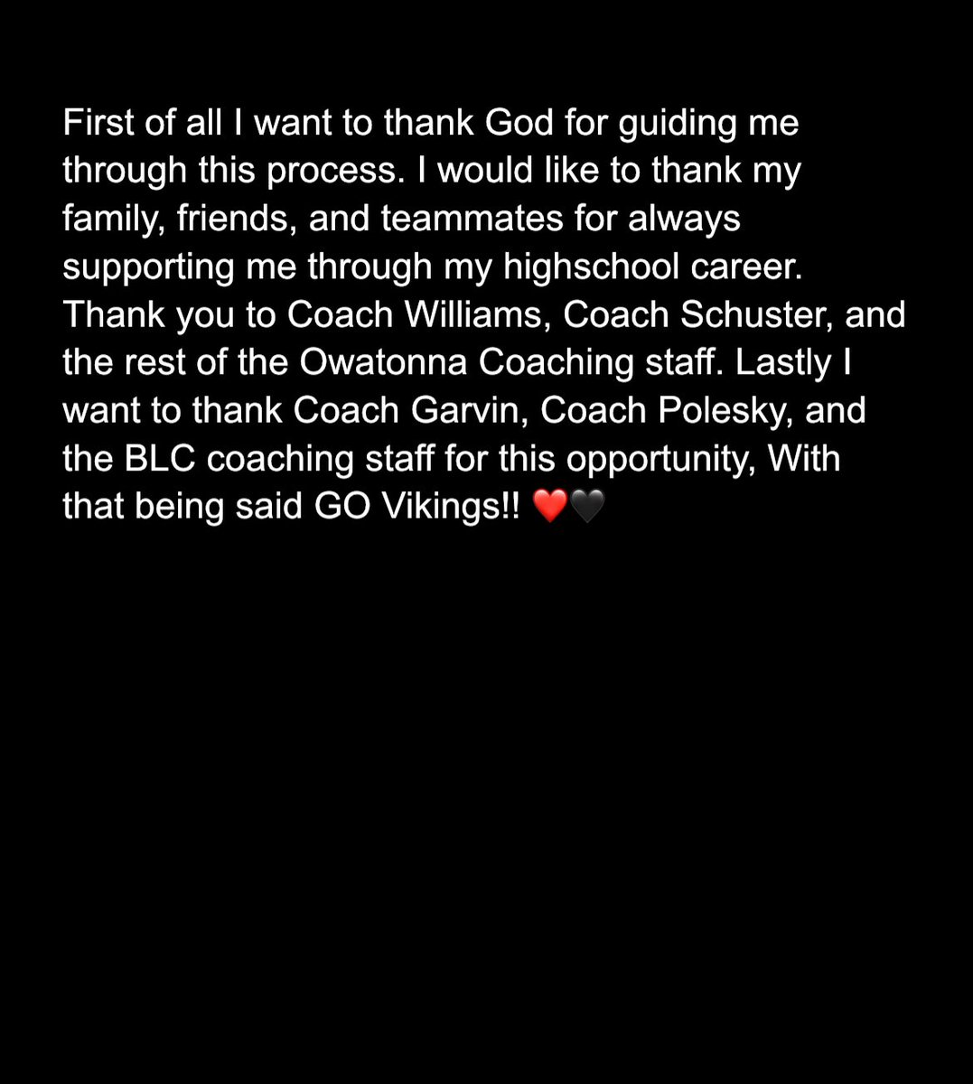 Cole Kruschke (@cole_kruschke) on Twitter photo GO VIKINGS!! 110% ❤️🖤 #AGTG #TheBrotherhood <a href="/Coach_Garvin35/">Pat Garvin</a> <a href="/CoachPolesky3/">Brandon Polesky</a> <a href="/KoryKettner/">MN RISE BASKETBALL</a> <a href="/OwaBoysHoops/">Owatonna Boys Hoops</a> GO VIKINGS!! 110% ❤️🖤 #AGTG #TheBrotherhood <a href="/Coach_Garvin35/">Pat Garvin</a> <a href="/CoachPolesky3/">Brandon Polesky</a> <a href="/KoryKettner/">MN RISE BASKETBALL</a> <a href="/OwaBoysHoops/">Owatonna Boys Hoops</a>