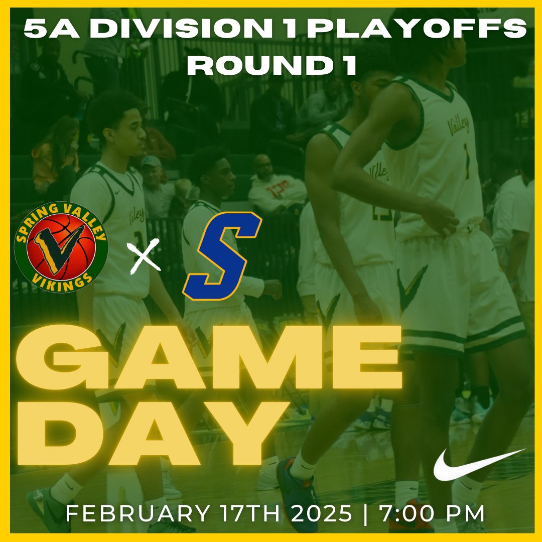 It's PLAYOFF TIME Viking fans!! Come out and support your Vikings tonight as we travel to Sumter High School to take on the Gamecocks in the first round of the 5A Division 1 playoffs