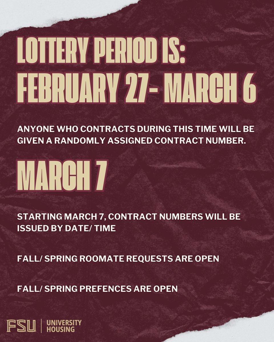 University Housing - Florida State University tweet media