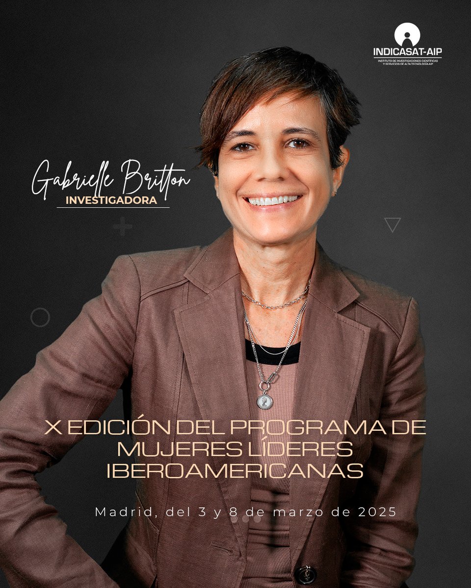 🌟🎉 ¡Felicidades a la Dra. Gabrielle Britton! 🎉🌟

Ha sido seleccionada para la X edición del Programa Mujeres Líderes Iberoamericanas de la <a href="/Red_Carolina/">Fundación Carolina</a>. Un reconocimiento a su trayectoria y compromiso con la ciencia y la equidad.

¡Éxito en Madrid! 🇪🇸✨

#MujeresLíderes