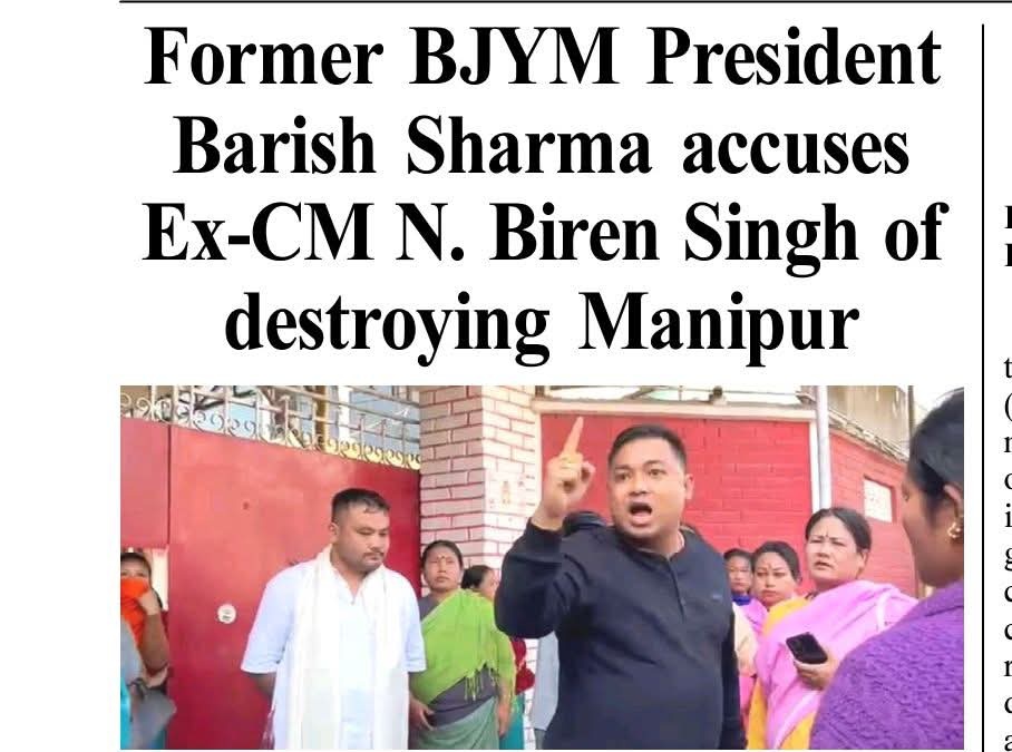 DrLamtinthangHk's tweet photo. Mr. Barish Sharma has been threatened with dire consequences after his affirmative statement on @NBirenSingh's complicity in the ongoing unrest in #Manipur went viral.

#InvestigateManipurTapes

@rashtrapatibhvn @INCIndia @IYC @BJYM @BJP4India @the_hindu @thewire_in @themojostory @PTI_News