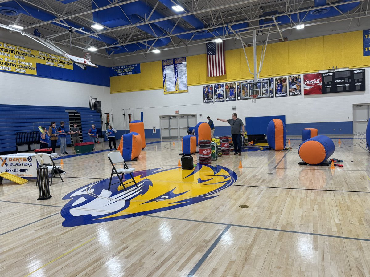 Karns Middle School (@karns_middle) on Twitter photo Such fun team building with Darts and Blasters  company today for inservice!! Such fun team building with Darts and Blasters  company today for inservice!!