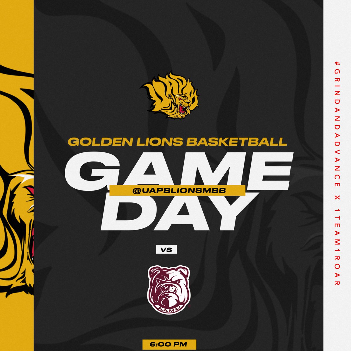 UAPBLionsMBB's tweet image. ๐๐๐๐ค ๐๐ญ ๐๐จ๐ฆ๐ ๐ฆ๐
๐ Alabama A&M
โฐ 6:00 PM
๐ Pine Bluff, AR
๐บ bit.ly/3YUy2ue