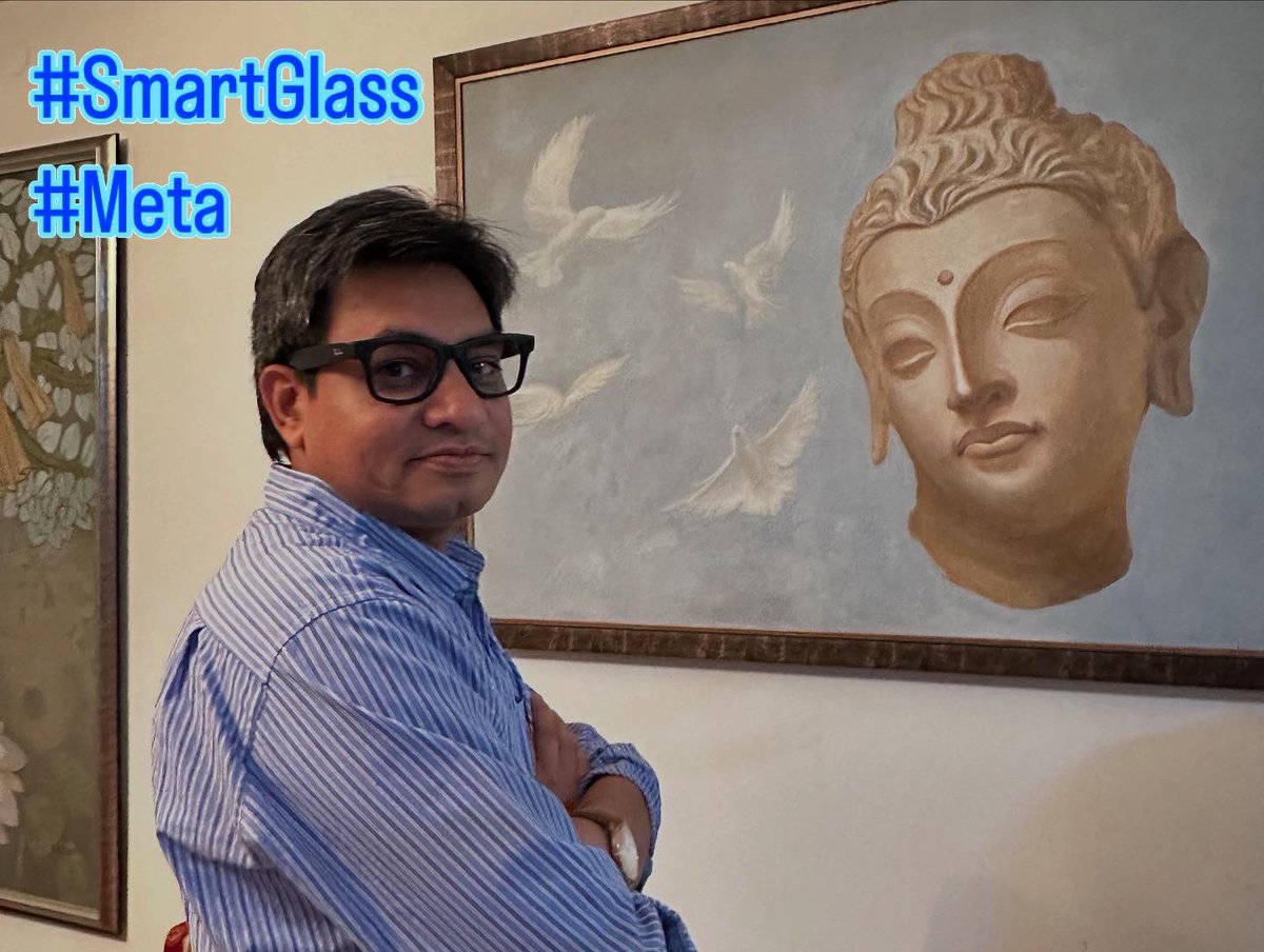 sswami_iitd's tweet image. Imagine walking into a beautifully decorated room, spotting an intriguing painting, and simply saying, “Hello #Meta, tell me about this painting.” In an instant, your smart glasses respond, “This is a painting of Buddha in the drawing room.”

seamless blend of #AI and #augmented