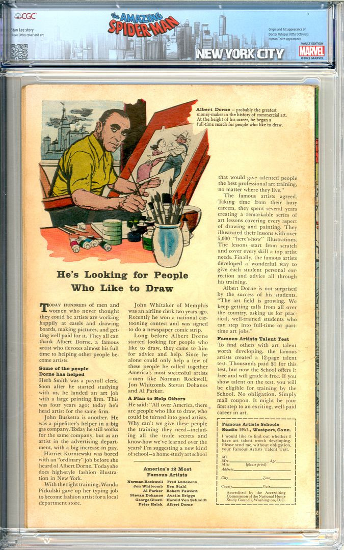 What do you think about the off-white pages of this comic?

Amazing Spider-Man 3 Origin &amp; 1st App. Doctor Octopus Marvel Comic 1963 CGC 4.0
🔗 ebay.com/itm/3653909889…
#Comics #eBay #Auction #Ad