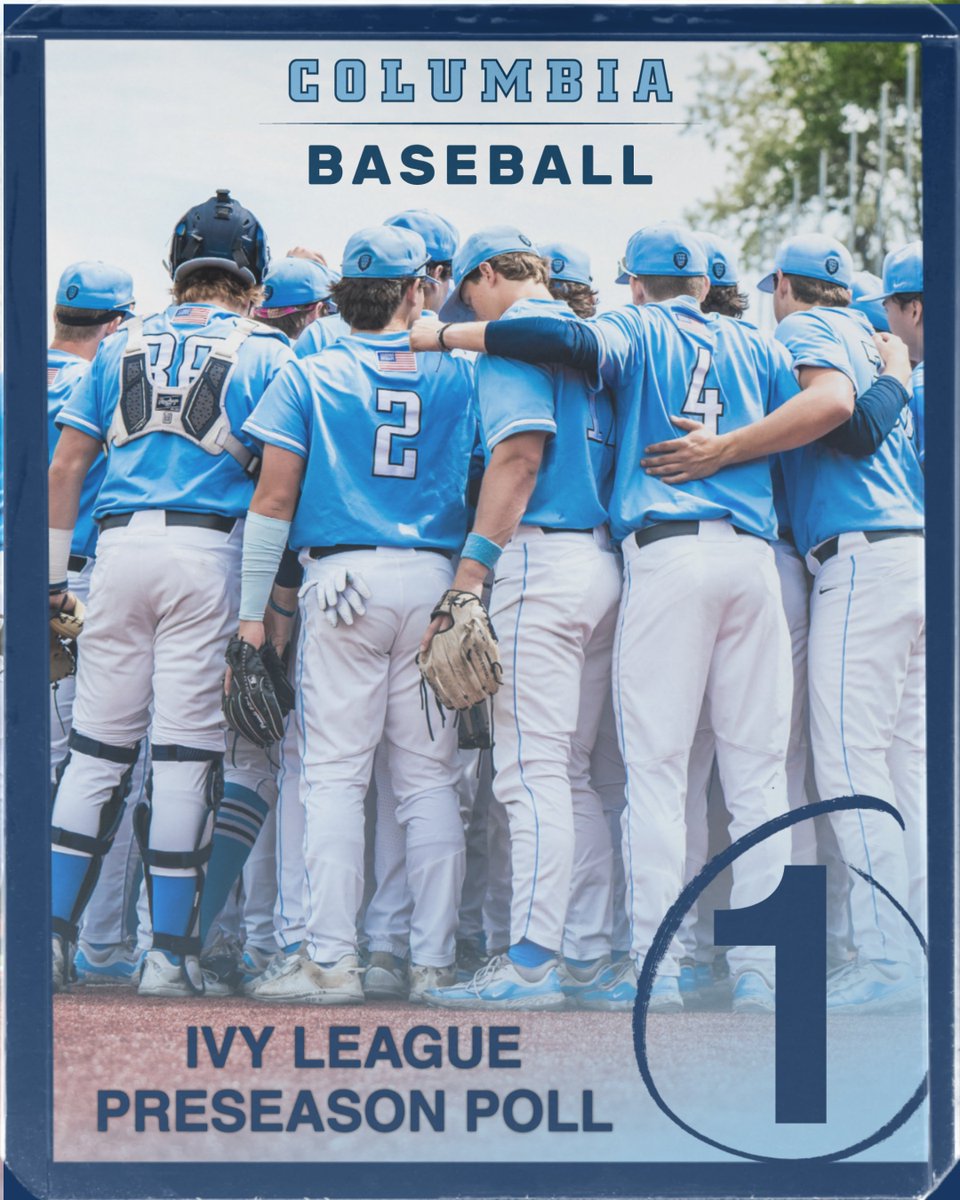 Columbia Baseball (@culionsbaseball) on Twitter photo On top of the <a href="/IvyLeague/">Ivy League</a> Preseason Poll! ⚾️🌿
🔗: tinyurl.com/27k8z8q5
#RoarLionRoar🦁 // #OnlyHere🗽 On top of the <a href="/IvyLeague/">Ivy League</a> Preseason Poll! ⚾️🌿
🔗: tinyurl.com/27k8z8q5
#RoarLionRoar🦁 // #OnlyHere🗽