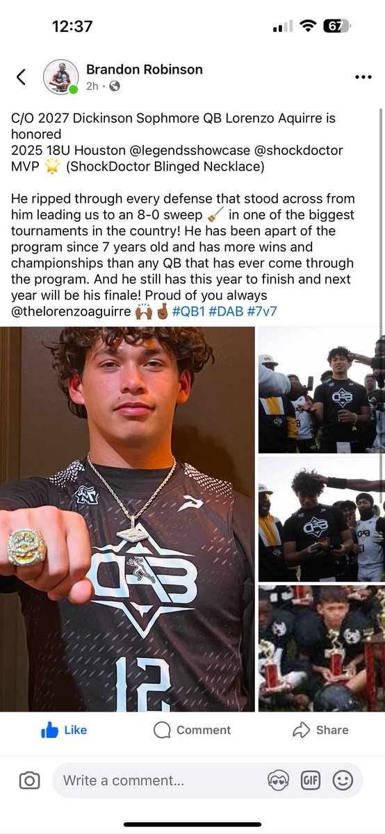 Julian Aguirre (@julian24629409) on Twitter photo Kid had a great weekend <a href="/LAguirre2027/">Lorenzo Aguirre</a> <a href="/DAB_CoachB/">DAB_ CoachB</a> <a href="/DickinsonFB/">DHSGatorFB</a> <a href="/DHSFBRecruiting/">Dickinson H.S Football Recruiting</a> Kid had a great weekend <a href="/LAguirre2027/">Lorenzo Aguirre</a> <a href="/DAB_CoachB/">DAB_ CoachB</a> <a href="/DickinsonFB/">DHSGatorFB</a> <a href="/DHSFBRecruiting/">Dickinson H.S Football Recruiting</a>
