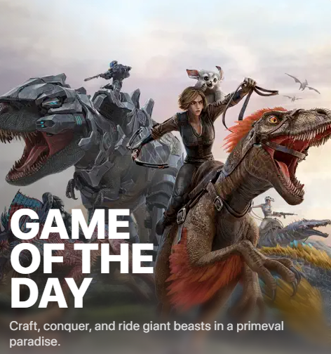 PlayARKMobile's tweet photo. Thank you to Apple for making ARK: Ultimate Mobile Edition your Game of the Day! 

More importantly, thank you to the Survivors who are playing our game and exploring our newest DLC, Ragnarok. We couldn't do this without you! 🦖

https://t.co/s1fgez3366 https://t.co/L6JwQ0wiTd