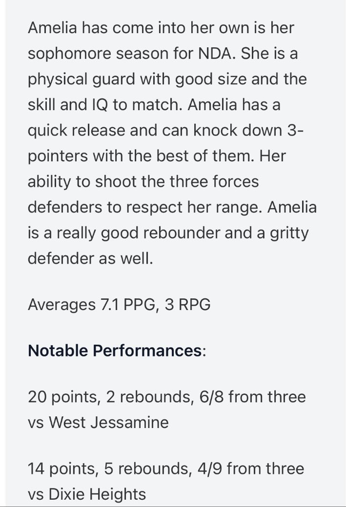 Amelia Stallard (@ameliastallard) on Twitter photo Thank you so much <a href="/PGHAkeem/">Akeem Webb</a> and <a href="/PGHKentucky/">Prep Girls Hoops Kentucky</a> for the write up!!
<a href="/NDA_athletics/">NDA Pandas Athletics</a> <a href="/NextLevelNKY/">Next Level Girls Basketball</a> Thank you so much <a href="/PGHAkeem/">Akeem Webb</a> and <a href="/PGHKentucky/">Prep Girls Hoops Kentucky</a> for the write up!!
<a href="/NDA_athletics/">NDA Pandas Athletics</a> <a href="/NextLevelNKY/">Next Level Girls Basketball</a>