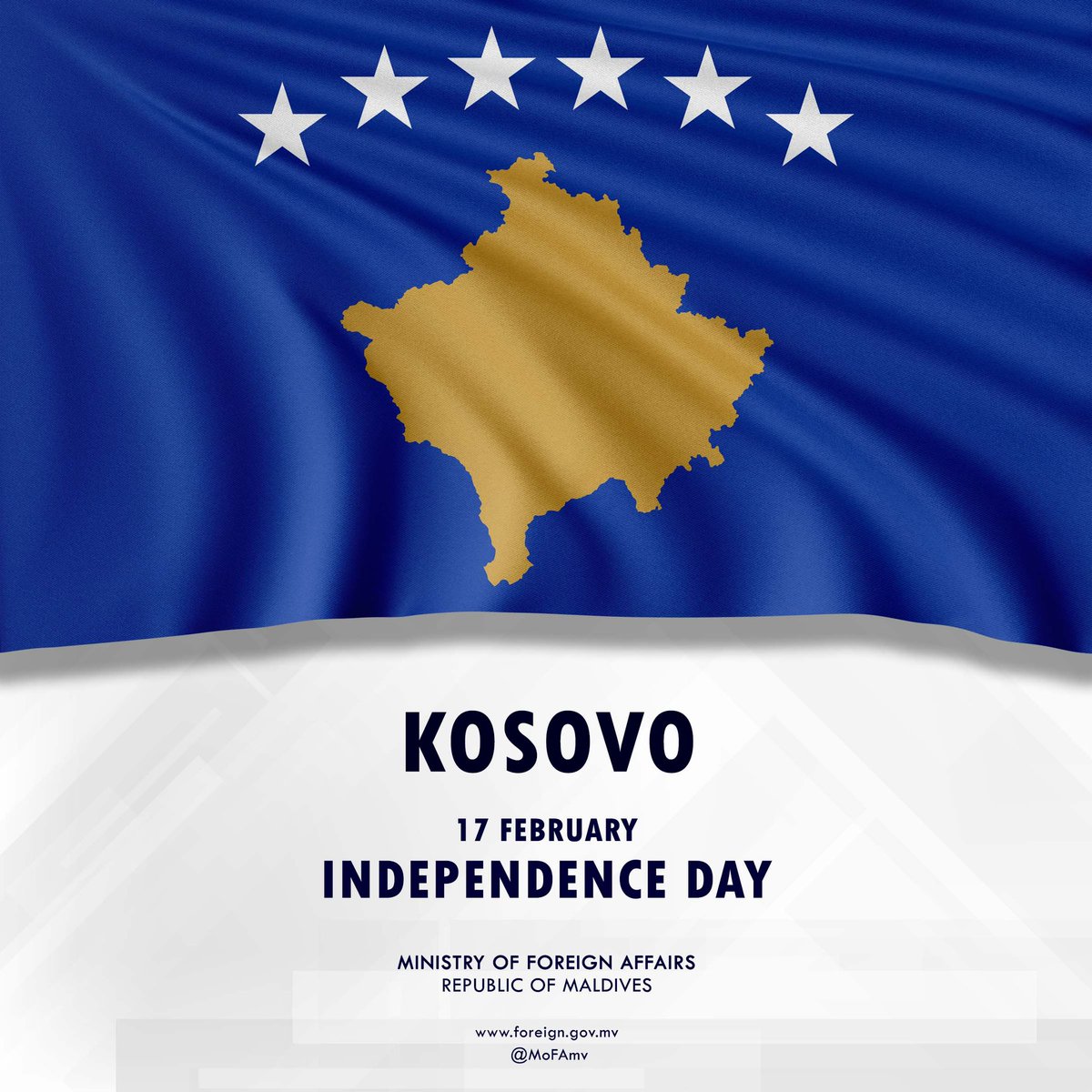 Foreign Minister Dr. Khaleel sends greetings to the Foreign Minister of Kosovo the occasion of the Independence Day of Kosovo

📃 Press Release | t.ly/MzEup