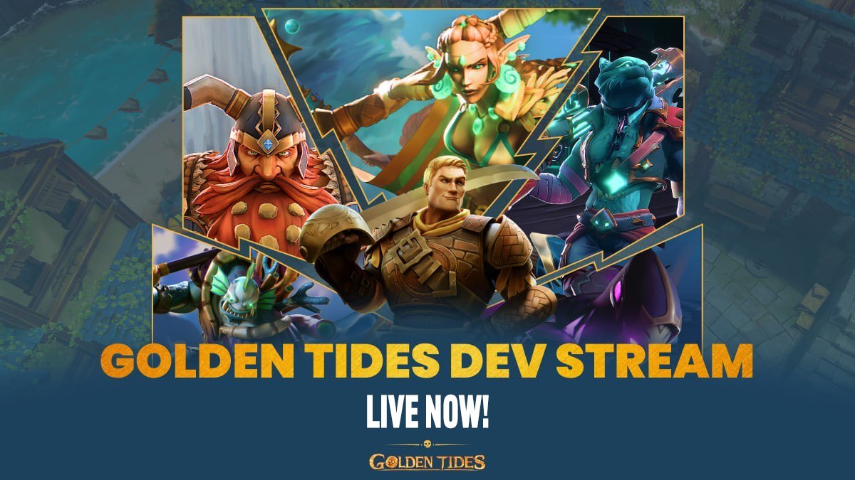 Developer stream starting NOW! 

Watch here: twitch.tv/goldentides_gg/

Tune in to ask questions directly from the developers and see us play a match or two of Golden Tides in an exclusive preview!
