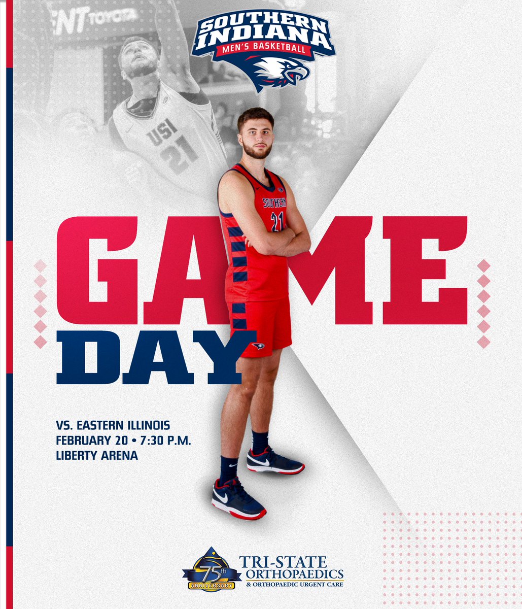 USI Athletics (@usiathletics) on Twitter photo ๐ฝ๐๐๐๐ โ๐ ๐๐๐ค๐ฅ๐๐๐
<a href="/USI_Basketball/">USI Basketball</a> tips off its final homestand of the season against Eastern Illinois.
๐ <a href="/EIU_Panthers/">Eastern Illinois Athletics</a>
๐ Liberty Arena
๐ bit.ly/3O8Xd6K
๐ป es.pn/4gNcyFc
๐ฆ
๐ #GoUSIEagles #OVCit ๐ฝ๐๐๐๐ โ๐ ๐๐๐ค๐ฅ๐๐๐
<a href="/USI_Basketball/">USI Basketball</a> tips off its final homestand of the season against Eastern Illinois.
๐ <a href="/EIU_Panthers/">Eastern Illinois Athletics</a>
๐ Liberty Arena
๐ bit.ly/3O8Xd6K
๐ป es.pn/4gNcyFc
๐ฆ
๐ #GoUSIEagles #OVCit