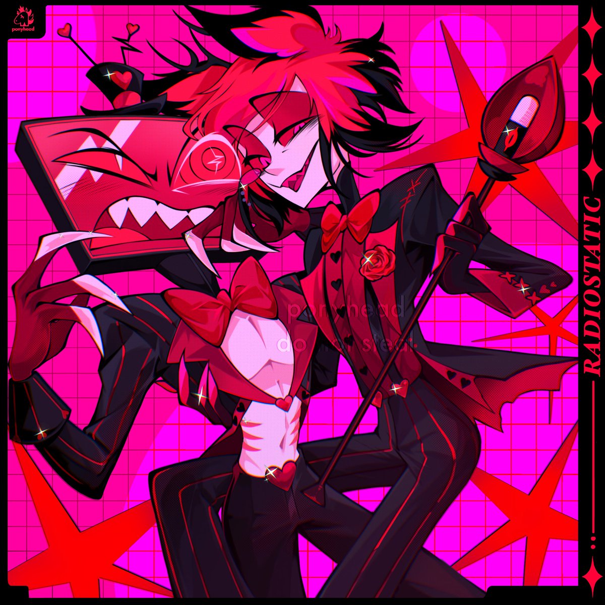 Love in RED 💖✨⚡️

#HazbinHotel #HazbinHotelFanart #RadioStatic #Alastor #Vox