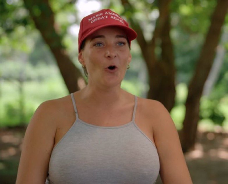 cinnamongerru's tweet photo. Wearing a maga hat on Dutch tv…🤧 https://t.co/pkEU3BwjsB