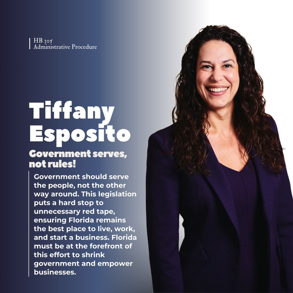 Florida will continue to lead in the <a href="/DOGE/">Department of Government Efficiency</a> movement. We MUSK cut red tape standing in the way of entrepreneurs. I appreciate Chairman <a href="/TobyOverdorf/">Rep Toby Overdorf</a> inviting me to present HB305 to the Joint Administrative Procedures Committee.