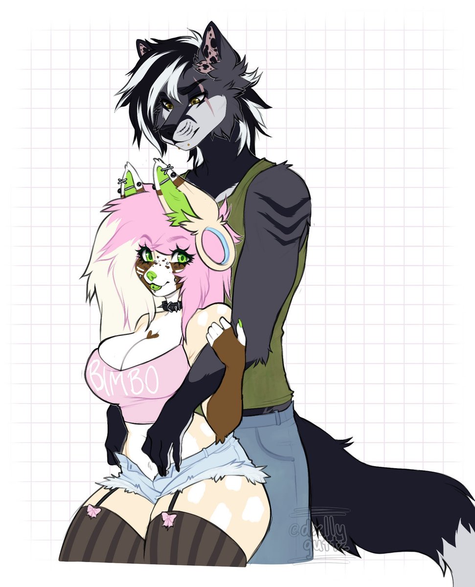 A gift 🖤
#furry 
#furryart
#furryartwork