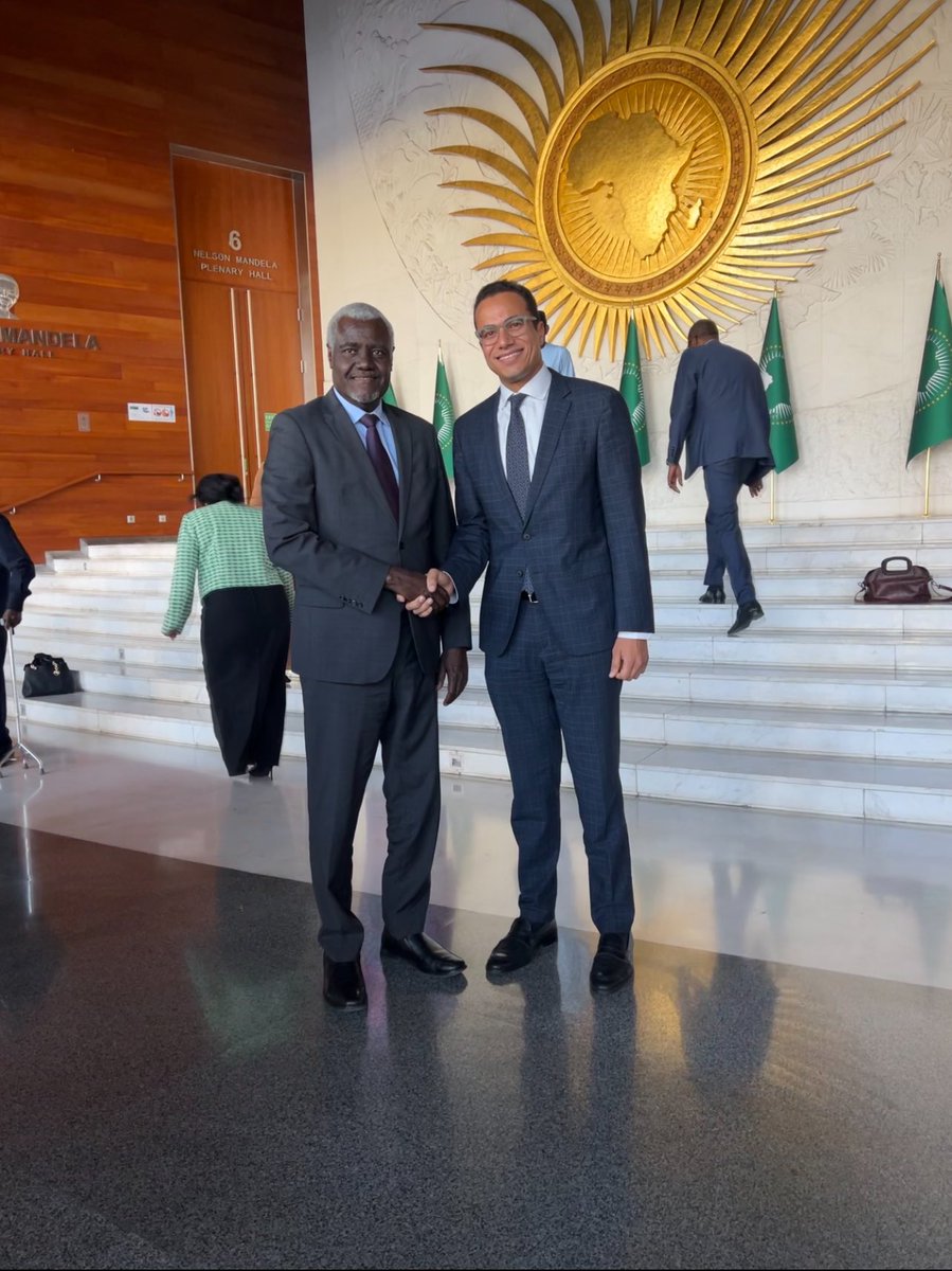 As we transition to a new leadership at the helm of the <a href="/_AfricanUnion/">African Union</a> Commission, I commend H.E. <a href="/AUC_MoussaFaki/">Moussa Faki Mahamat</a> for his  contributions. Privileged to be part of his team &amp; All the best to H.E. <a href="/ymahmoudali/">Mahmoud Ali youssouf</a> who takes over the responsibility at a critical juncture.