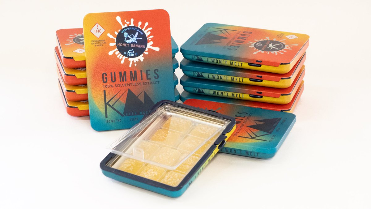 Sweet like honey 🍯, smooth like banana 🍌—rosin-infused gummies that hit just right. #rosin #Colorado #seventen