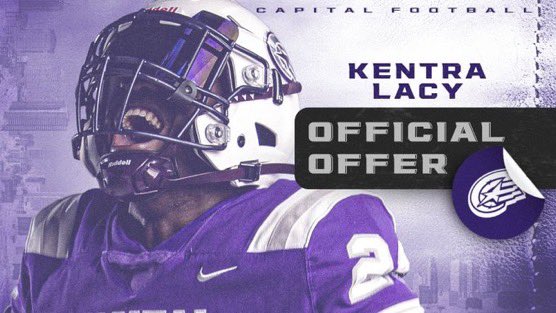 #AGTG I am blessed to receive an offer from Capital University💜 <a href="/CapitalU_FB/">Capital University Football</a> <a href="/Coachcalexander/">Charles Alexander</a> <a href="/BourgeoisFB/">Bourgeoisfootball</a> <a href="/kruffin60/">Agent Ruffin🏀</a> <a href="/DaJuanSanders/">Coach D. Sanders</a> <a href="/RecruitLouisian/">Recruit Louisiana™️</a>