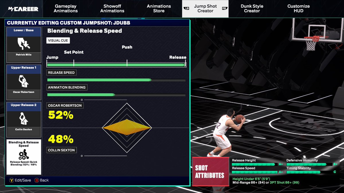 _oFAB's tweet photo. We live in a world filled with excuses these days . He turns off his console and tells himself 

“I am perfect I have nothing to work on , he just cheated” 

He will load up the next day and play the same exact way , lose , blame it on cheating , repeat . No adjustments 

This is the Jumpshot I use in nba 2k25!  Feel free to use my Jumpshot