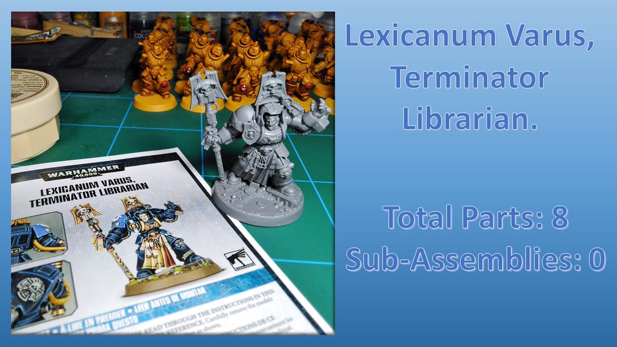 AKASteveUK's tweet photo. @Sughammer GW models are not designed with painting in mind. Less dynamic, more static models that come in far, far, far fewer pieces would make everyone's life easier.

Example: Lexicanum Varus is a better model, better design and better sculpt than Tor Garadon. https://t.co/qCPMyEpC1K