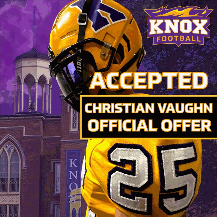 #AGTG <a href="/FB_KnoxCollege/">Knox College Football</a> Offered