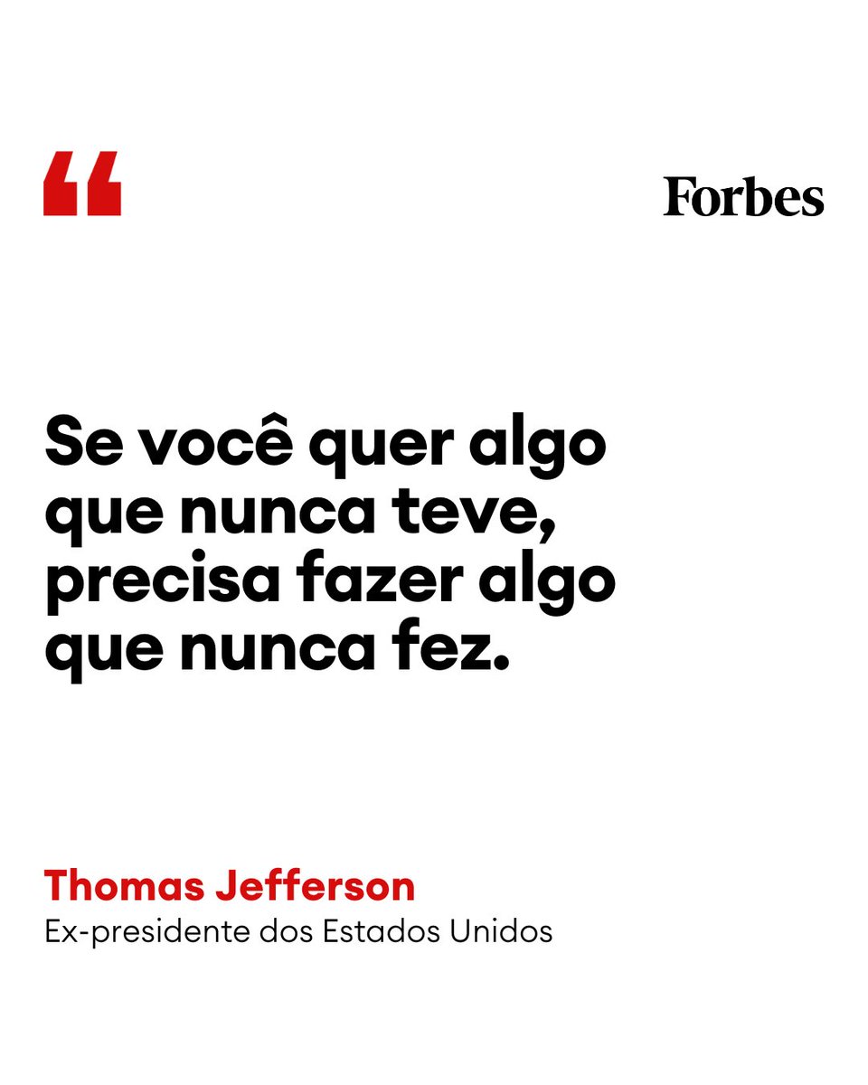 ForbesBR's tweet image. Thomas Jefferson foi o 3º presidente dos Estados Unidos e um dos principais autores da Declaração de Independência.
#ThomasJefferson #Riscos #Sucesso #Objetivo #FraseDoDia #Forbesbr