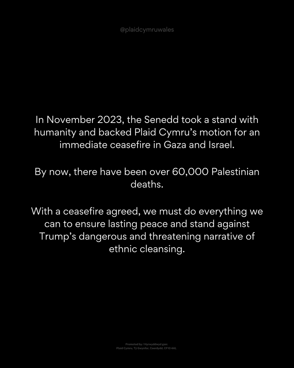 Plaid_Cymru's tweet photo. The UK Government cannot be complicit, and must act now for lasting peace. 

🕊️ https://t.co/54Pcmg1fXs