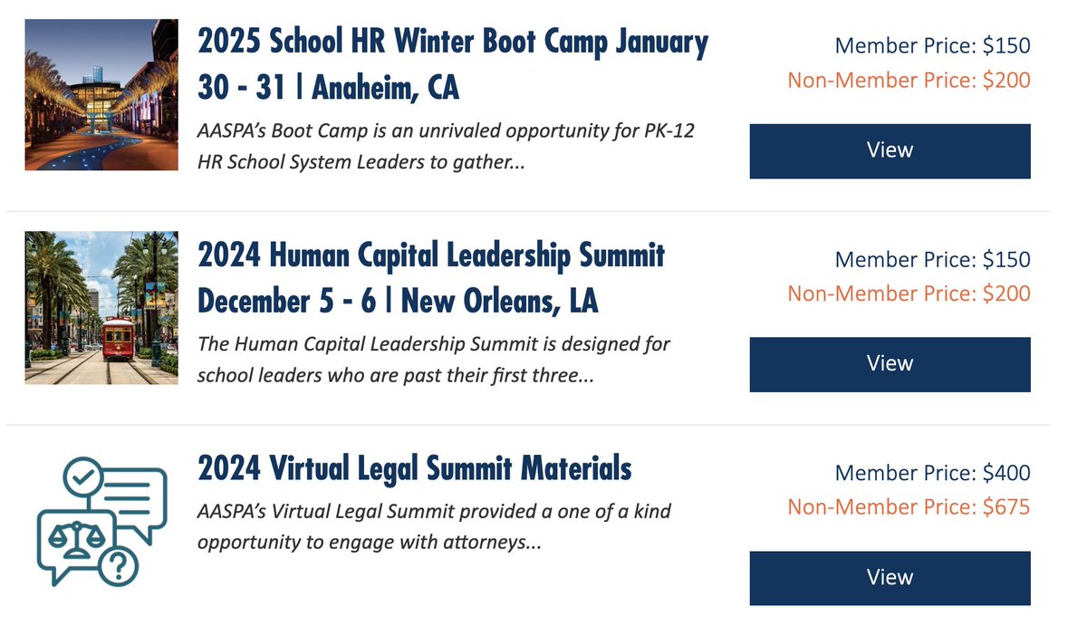 Did you know that all of the materials from <a href="/_AASPA_/">AASPA</a>'s past events are available for purchase on our website! Catch up on some amazing PD and check it out: aaspa.org/products/past-…
