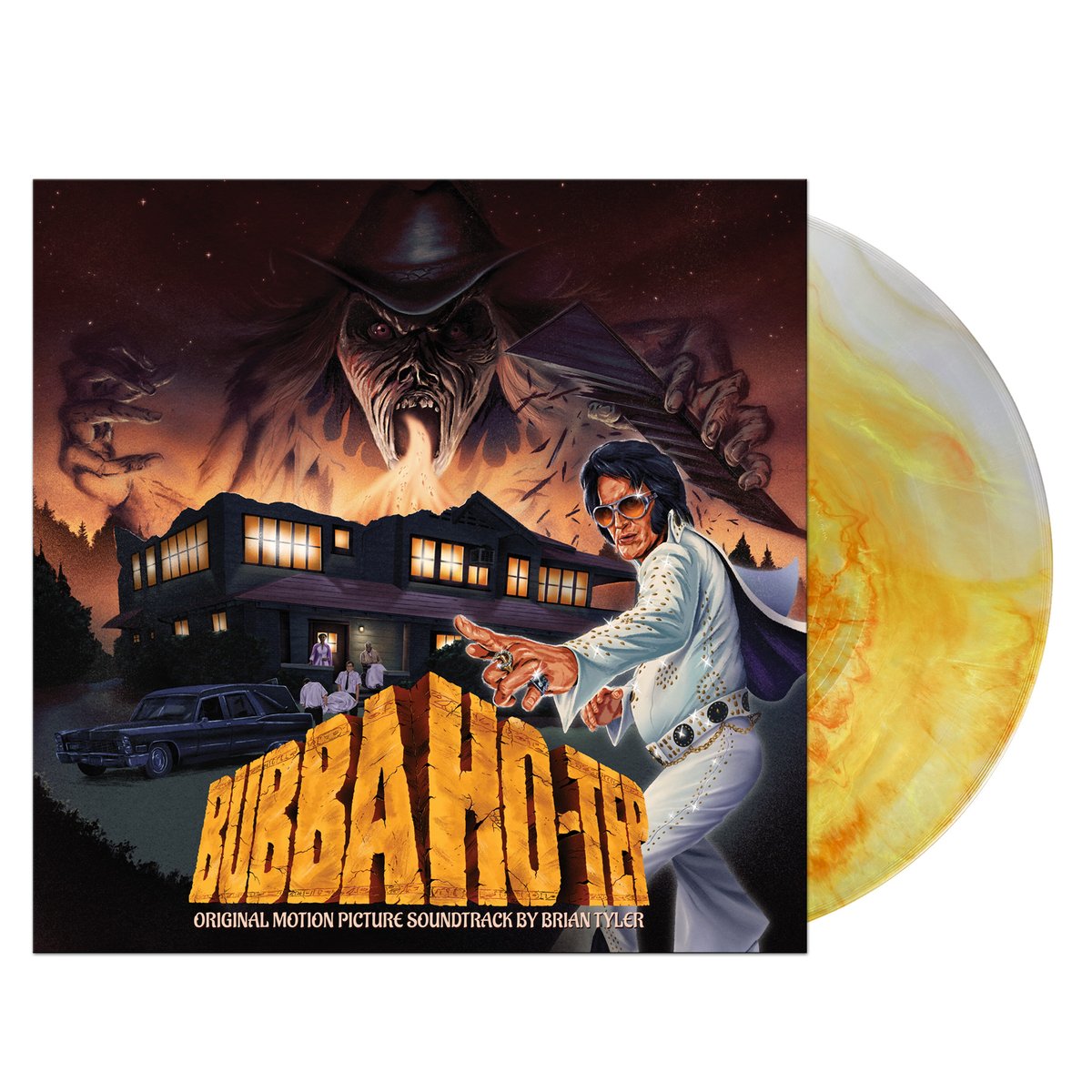 waxworkrecords's tweet photo. BUBBA HO-TEP Original Motion Picture Soundtrack by @BrianTylerMusic is On Sale Now! Available for the first time on vinyl and loaded with features including art by JJ Harrison and Sand &amp; Silver swirl colored vinyl! Get it here: https://t.co/qCG13xRgMj https://t.co/pG5X4zUkhD