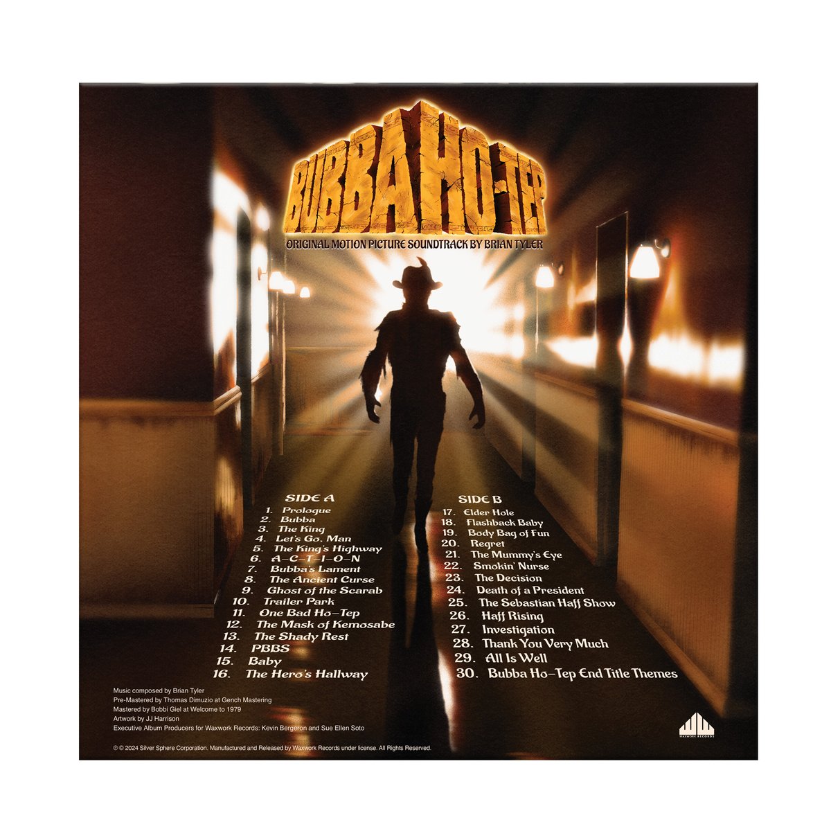 Waxwork Records (@waxworkrecords) on Twitter photo BUBBA HO-TEP Original Motion Picture Soundtrack by <a href="/BrianTylerMusic/">Brian Tyler</a> is On Sale Now! Available for the first time on vinyl and loaded with features including art by JJ Harrison and Sand & Silver swirl colored vinyl! Get it here: bit.ly/3EOd88l BUBBA HO-TEP Original Motion Picture Soundtrack by <a href="/BrianTylerMusic/">Brian Tyler</a> is On Sale Now! Available for the first time on vinyl and loaded with features including art by JJ Harrison and Sand & Silver swirl colored vinyl! Get it here: bit.ly/3EOd88l