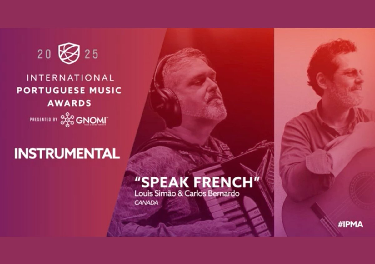 louis_simao's tweet photo. It is an immense honour to be nominated for an International Portuguese Music Award in the Instrumental Category. Thank you to Carlos Bernardo Music for writing such a beautiful piece of music for our album "From The Valley To The Mountain (Do Vale À Montanha) Volume 1." https://t.co/vxpclDbPFM