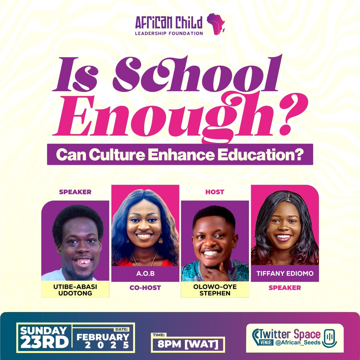 African Child Leadership Foundation tweet media