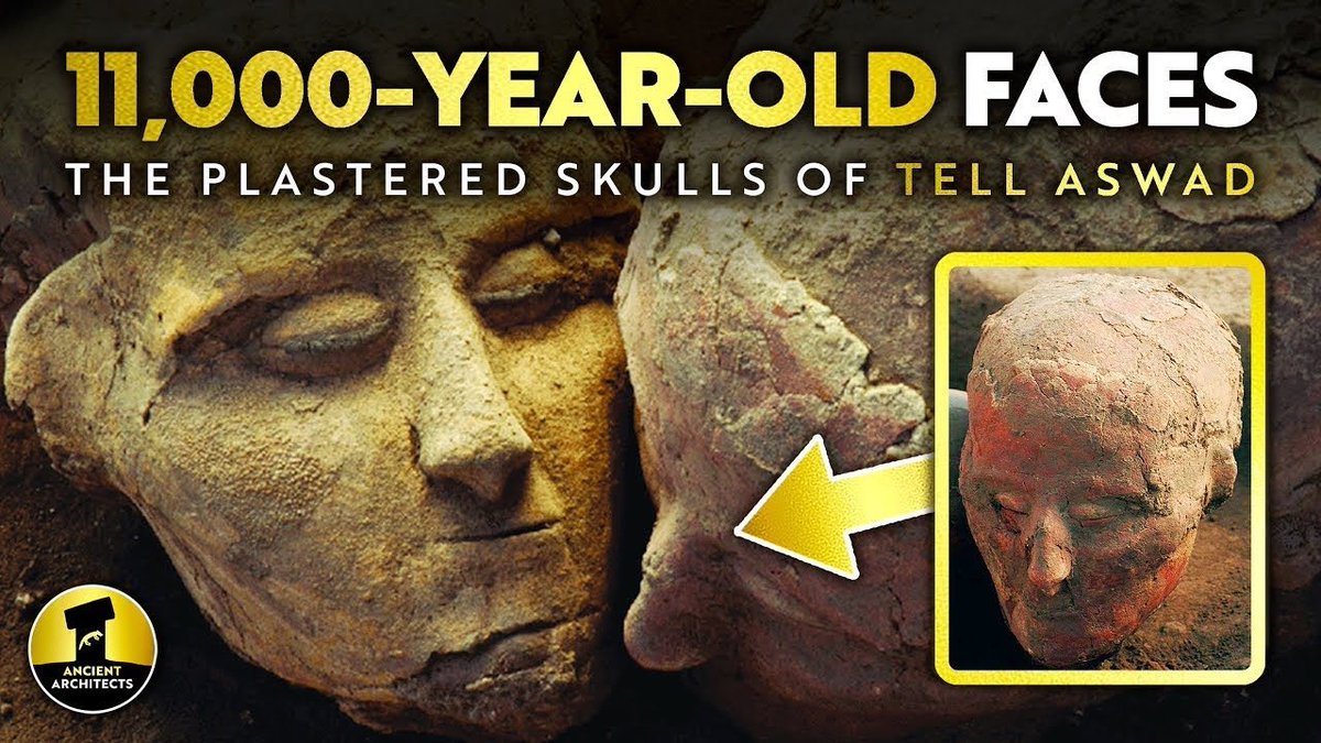 **VIDEO** 11,000-Year-Old Plastered Skulls of Tell Aswad: The Faces of the Ancients. Watch now and please subscribe: youtu.be/taoczmLPC6U