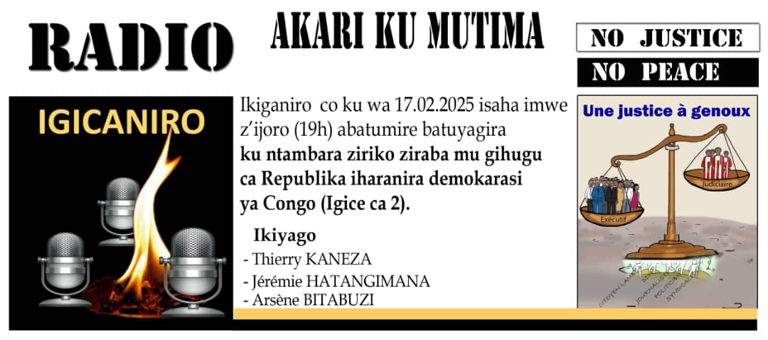 Urutonde rw'ibiganiro  bica kuri Radio Igicaniro vyo kuri uyu wa mbere igenekerezo rya 17/02/2025

Mukaba mwifuza kuronka ibiganiro vyacu twandikire kuri +447300917275