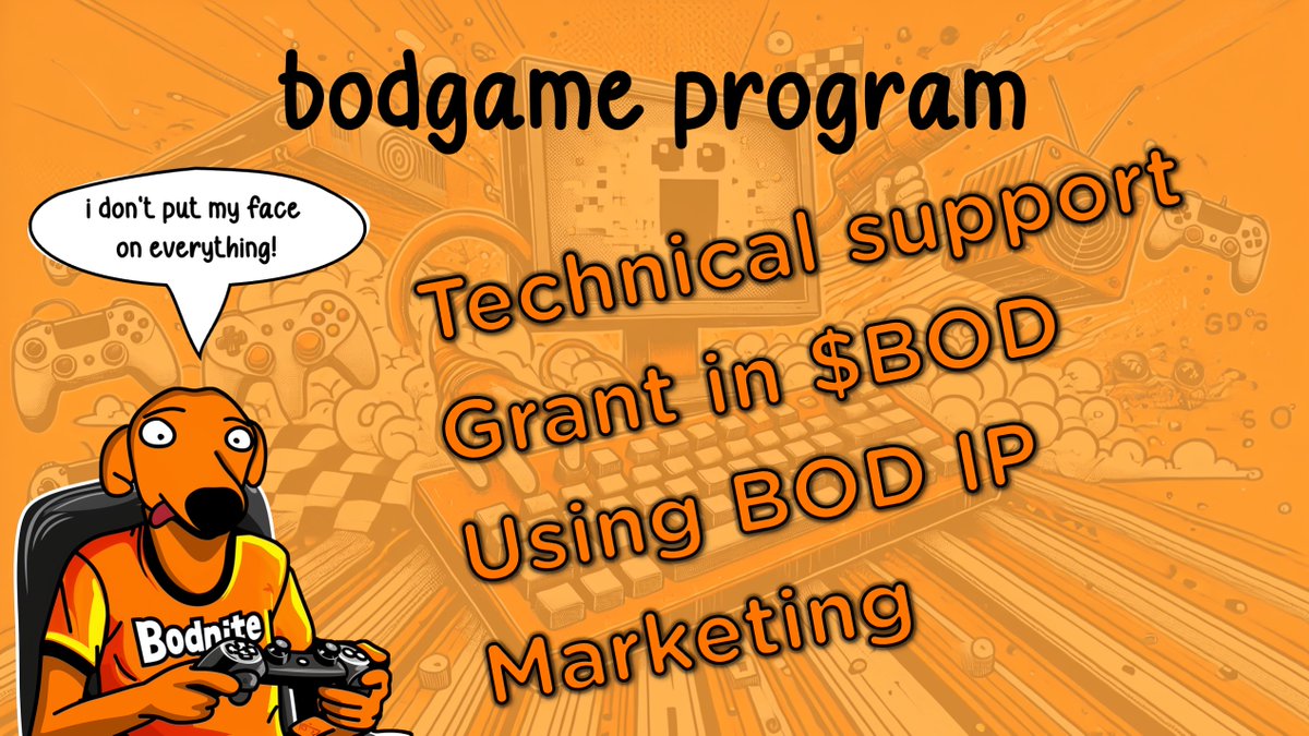 🎮 launch of bodgame program! 🎮

<a href="/PulsarMvX/">Pulsar MVX</a> send 1000000 BOD to 100 reactions

#multiversx has talented developers just waiting to get started. sometimes, a little technical help, a small budget or just a little marketing can make all the difference

that's where i come in:

🤝