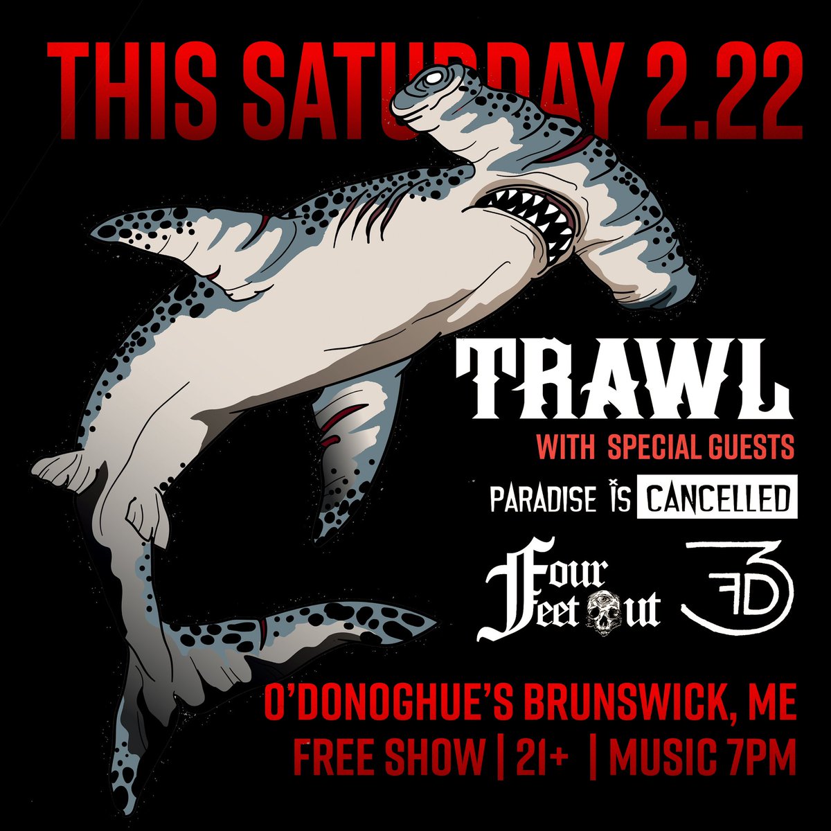 Brunswick, ME this Saturday 2/22! 🦈
🗓️Event: tinyurl.com/46j3z5k8