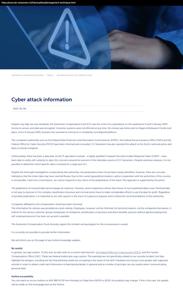 _venarixES_'s tweet photo. El grupo #HuntersInternational #ransomware se adjudica el #ciberataque perpetuado en Enero 2025 a #Swissmem 🇨🇭 (@swissmem)...es una organización profesional que representa a más de 1,200 empresas de las industrias de ingeniería mecánica y eléctrica...
Más ℹ️ registrate gratis en #VenariX ➡️ https://t.co/OW9Te2XLmq
#CyberAttack #Switzerland #hackeo #infosec #CyberSecurity #CyberSec #Cyberangriff