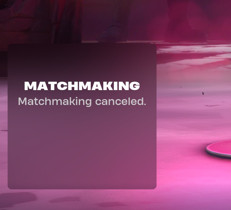 kindercarola's tweet photo. @FortniteStatus I can't seem to find any message regarding that Matchmaking is canceled... I play PC, I've tried, Zero build, Ranked and OG... same message on all, that matchmaking is cancelled. https://t.co/AK59dJano4