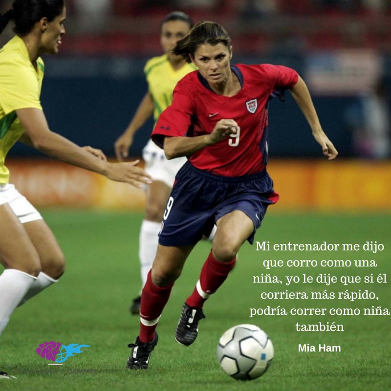 psicodeportecom's tweet photo. "Mi entrenador me dijo que corro como una niña, yo le dije que si él corriera más rápido podría correr como una niña también".
Mia Ham https://t.co/dI5ILKo2Wx