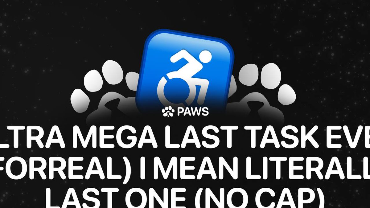 AlphaforceX1's tweet photo. 🐾ULTRA LAST PAWS QUEST🐾
That’s the last one this time fr ♿️
All the calculations are being finalised.
Lock in for the Allocation checker-droppin’ in the coming days
#PAWS #GOTPAWSED #PAWSCULT #PI #PINETWORK #Binance #PiNetworkListing https://t.co/WmH1kVz3OI