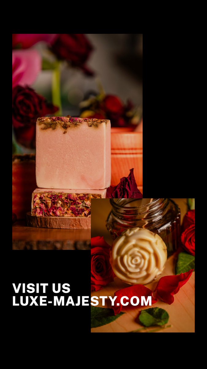 Indulge in the soothing power of our Rose &amp; Honey Soap Bar 🌹🍯. A perfect blend that hydrates, balances, and nourishes for soft, radiant skin. Treat yourself to the calming benefits of rose and the moisturizing magic of honey. Perfect for all skin types. luxe-majesty.com