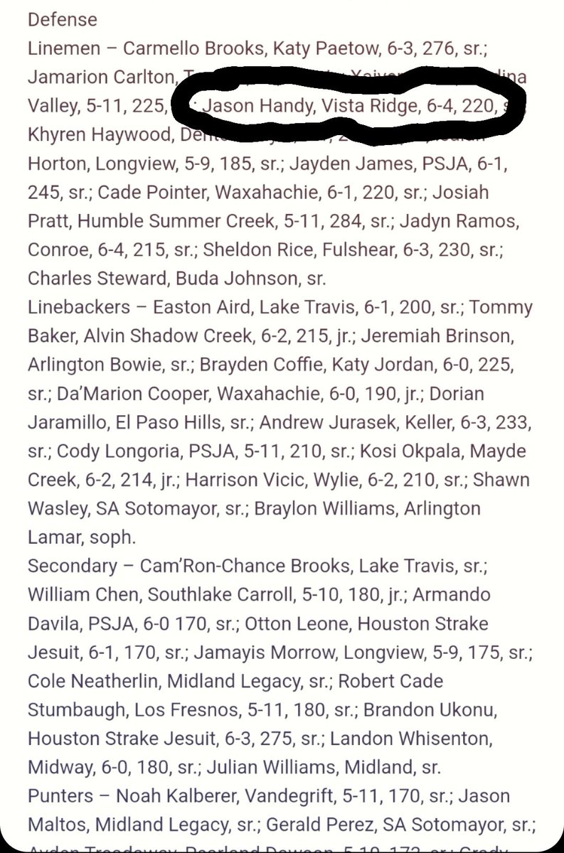 Wow, All State Honorable Mention! I like to think what more I could've achieved if I was able to play all 3 varsity years💥👈🏽